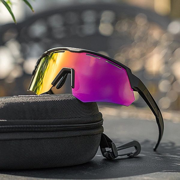 Okulary rowerowe Rockbros polaryzacyjne z ochroną UV i wkładką korekcy