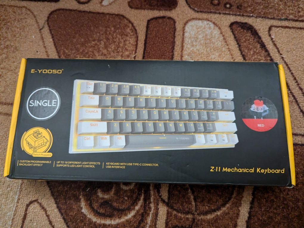 E-Yooso Z-11 Mechanical Keyboard 61 key Red Switch механічна ігрова