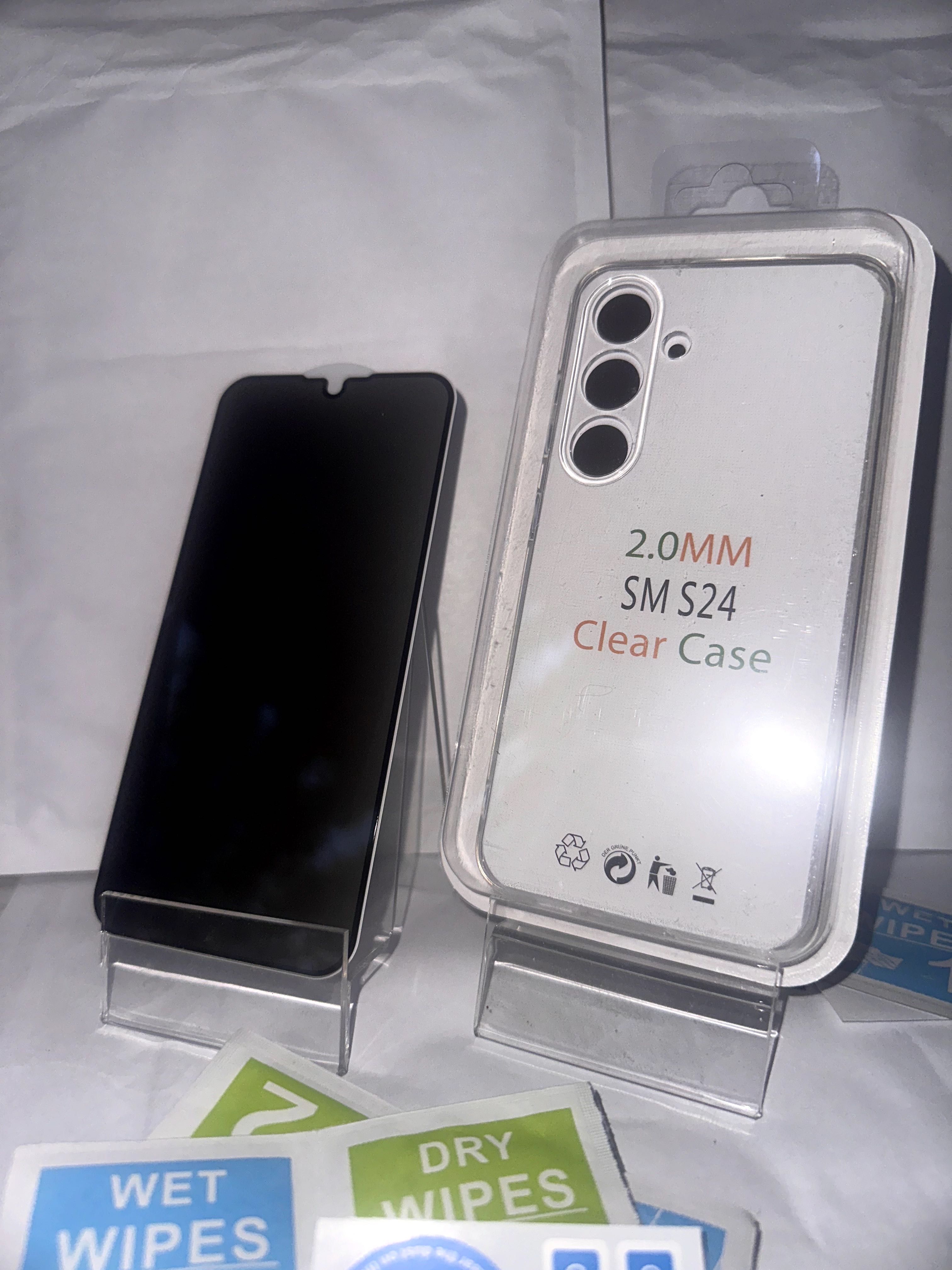 Szkło prywatyzujące + etui 2mm samsung S24+