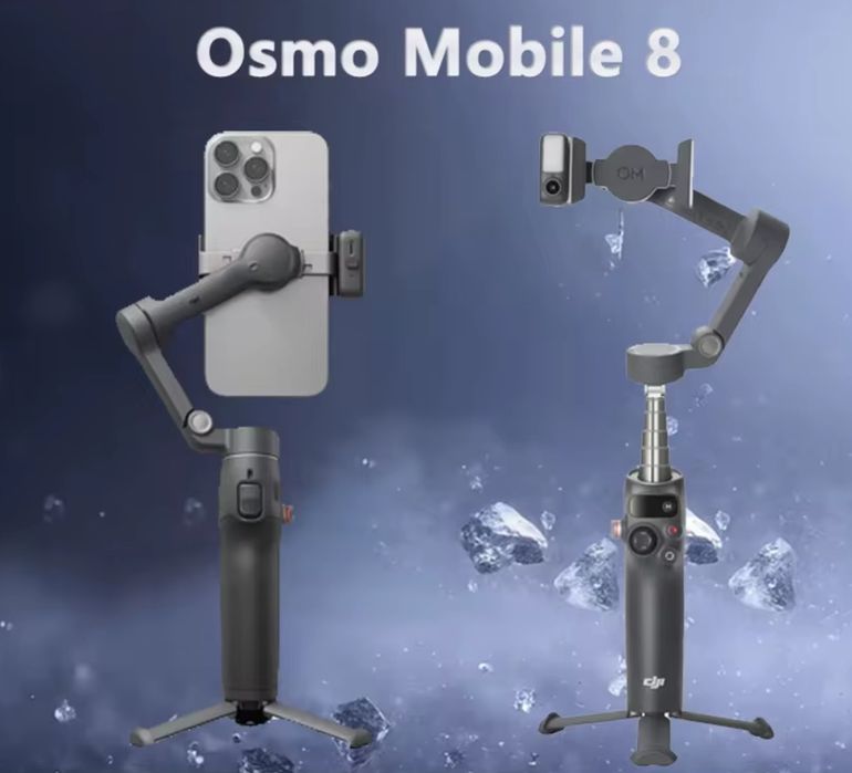 DJI osmo mobile 8 vlog black + микрофон