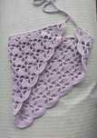 Chustka na głowę, na szydełku, bandana crochet