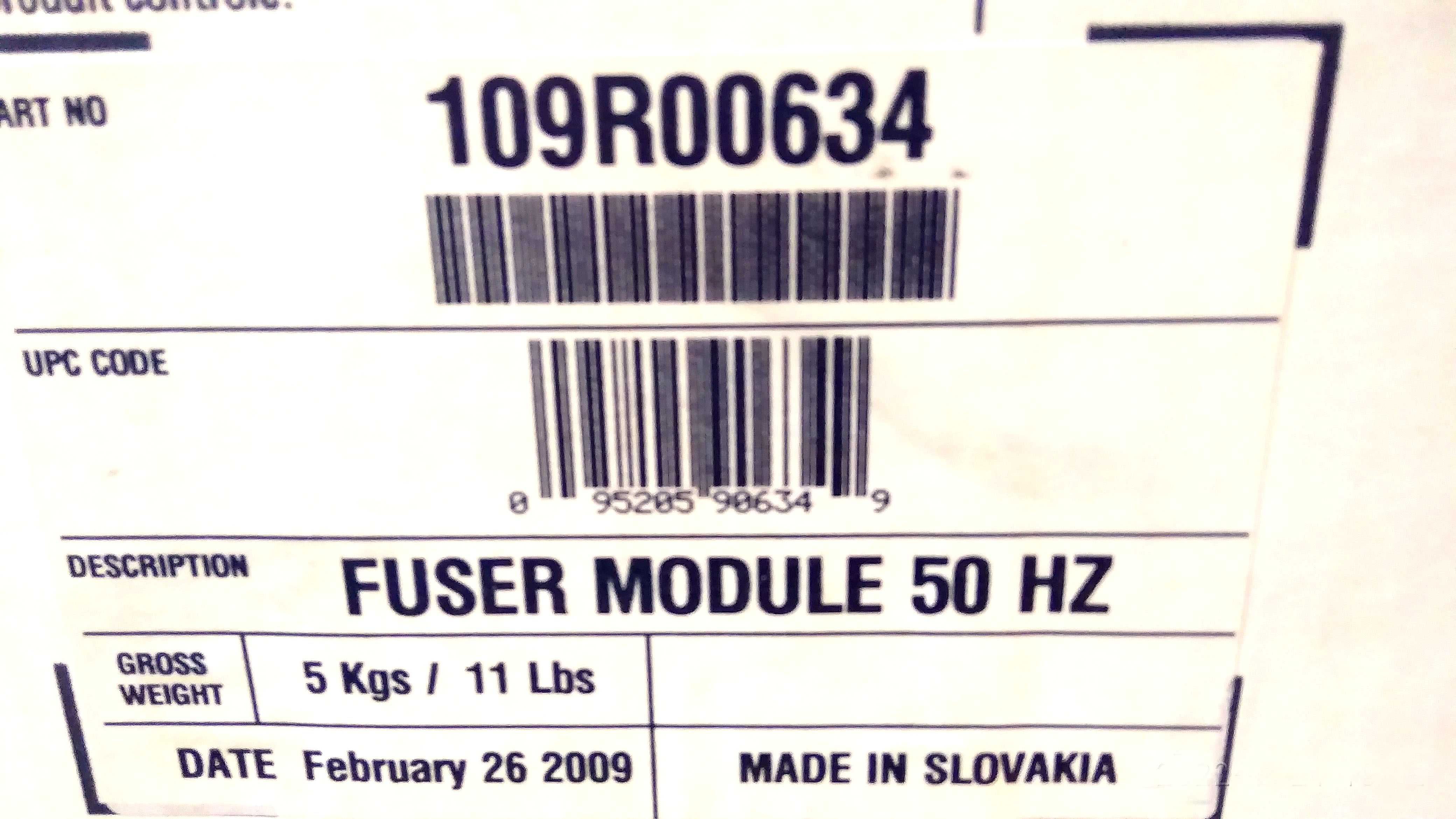 109R00634 Fuser Xerox    WCP 35/45/55.