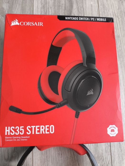 Słuchawki gamingowe Corsair hs35 stereo z mikrofonem.