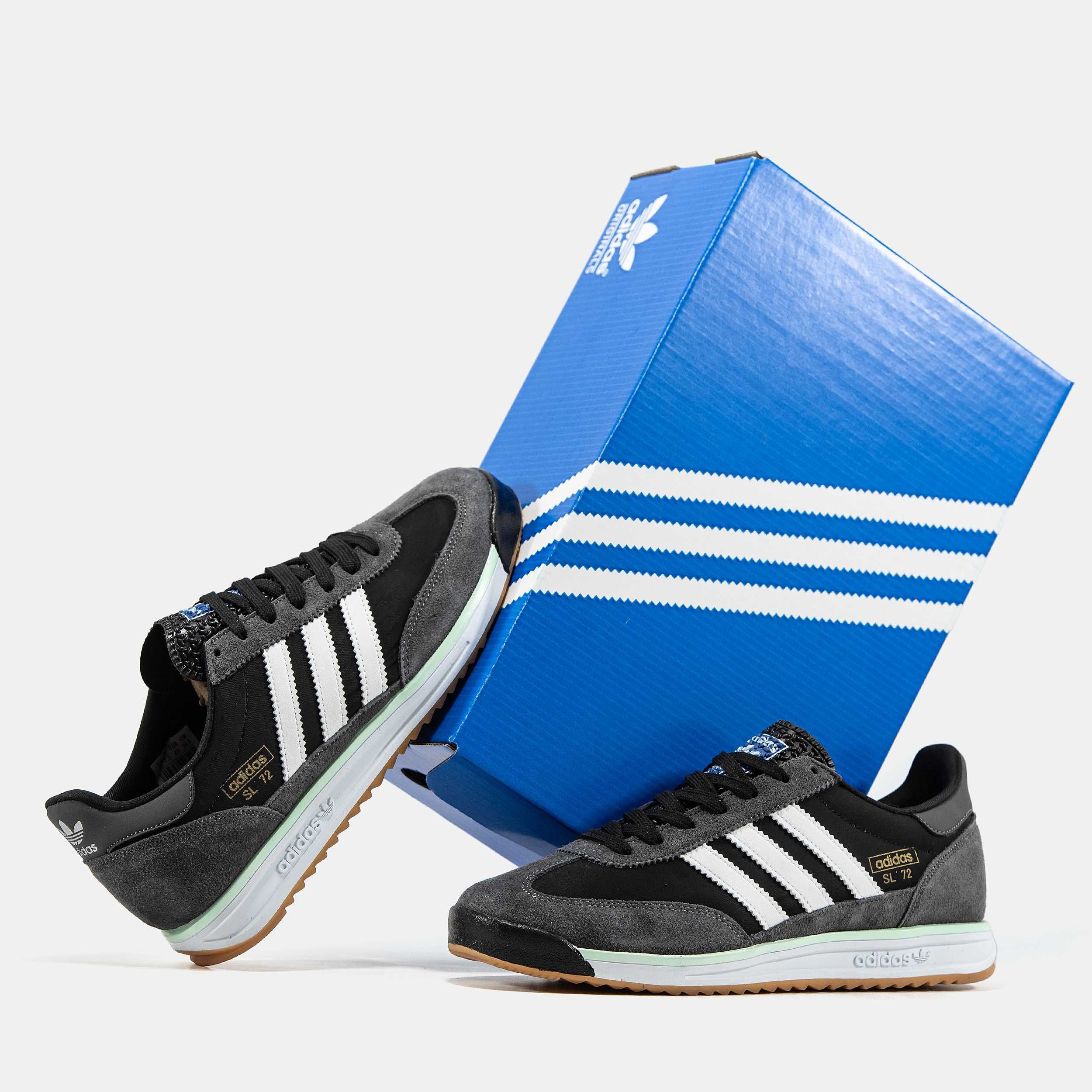 Мужские кроссовки Adidas SL '72 Grey Premium. 40-45