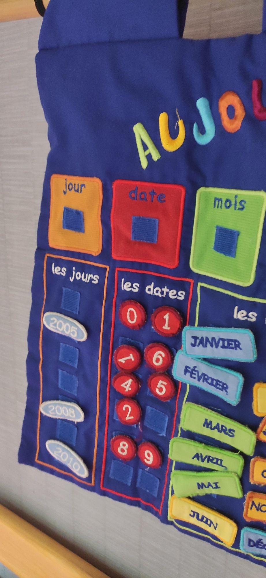 Календарь на французском языке игровая панель