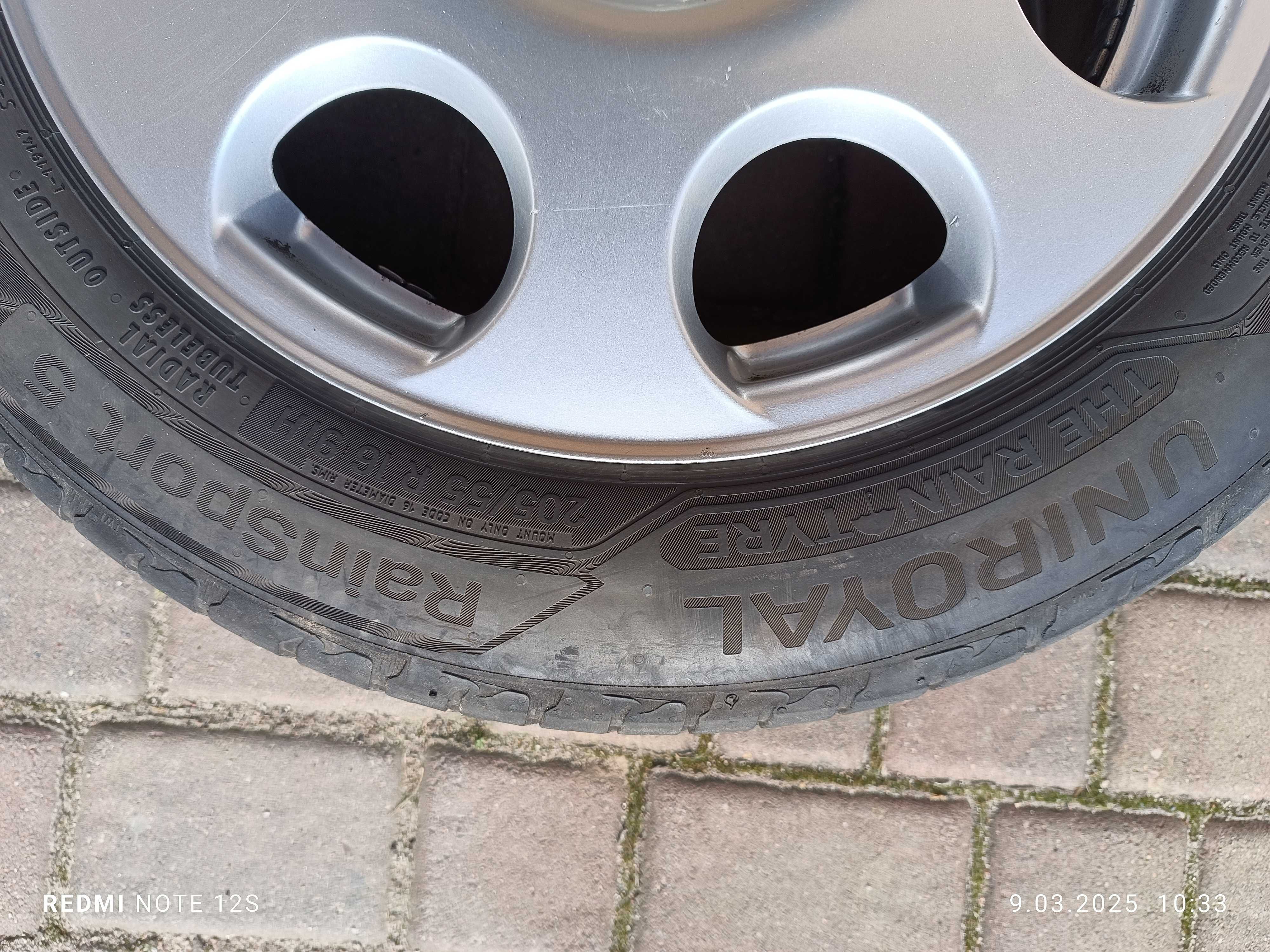Koła felgi R16" Audi A4 / A6 alu 205/55R16 Uniroyal Rainsport 5
