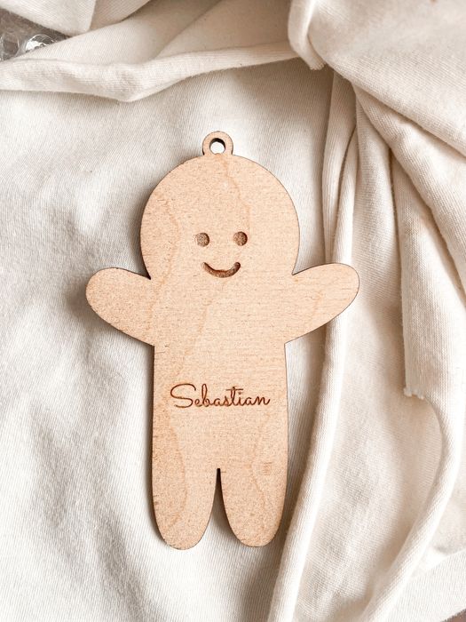 Drewniana bombka pierniczek z imieniem