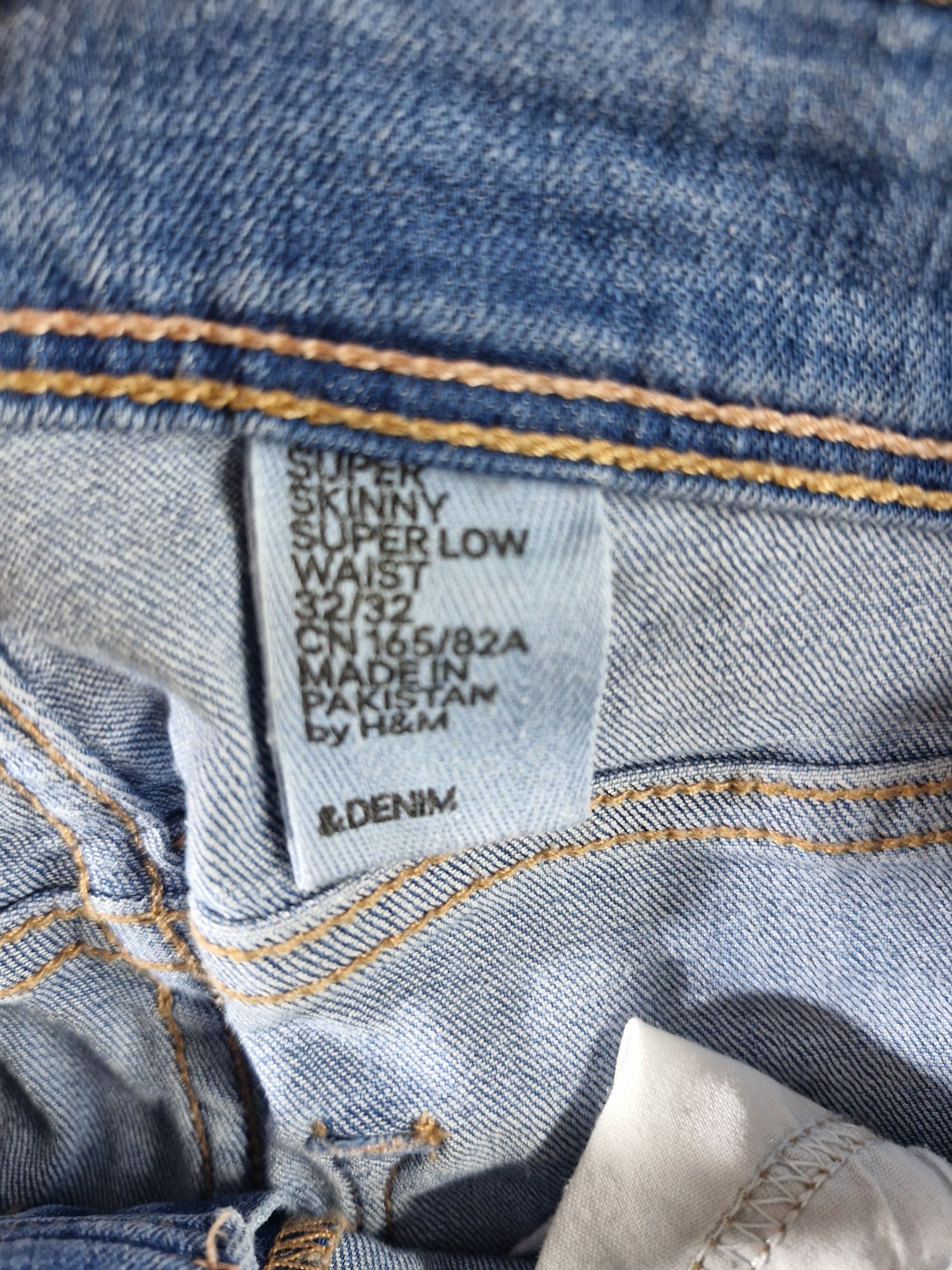 Jeansy Damskie H&M Super Skinny Super Low Rozmiar 32/32