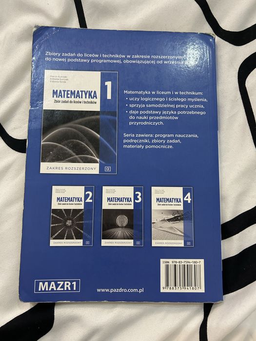 Matematyka Zbiór Zadań 1 - Zakres Rozszerzony - Pazdro
