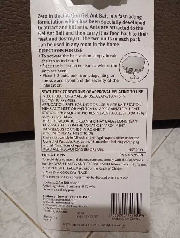 Armadilha para formigas