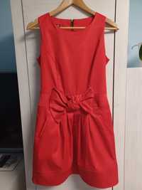 Śliczna czerwona sukienka 38 M Forti na wesele / studniówkę