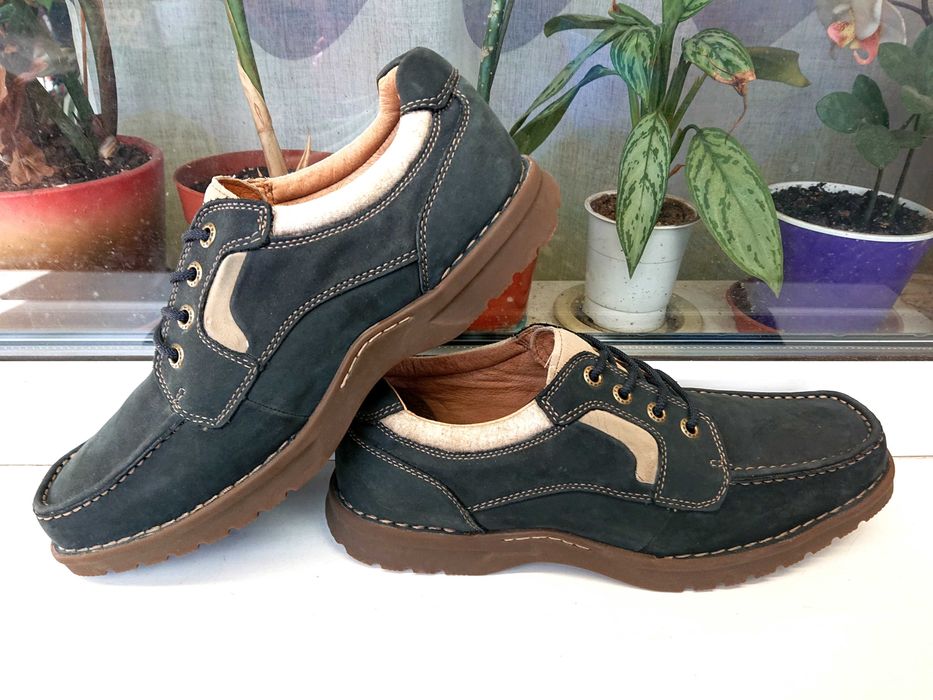 Удобные и легкие  кожаные мокасины "Clarks" . Оригинал,  44 р.