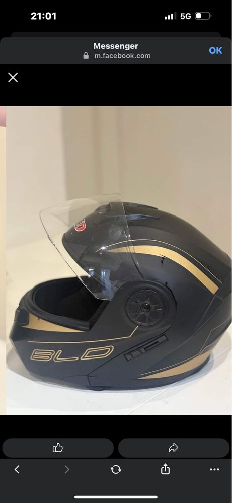 Capacete BLD Fechado com Viseira Dupla - Estilo, Seguranç