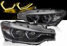 Reflektor Lampa LR Ringi Neon Led Yellow M3 look Tuning Bmw 3 f30 f31 11-