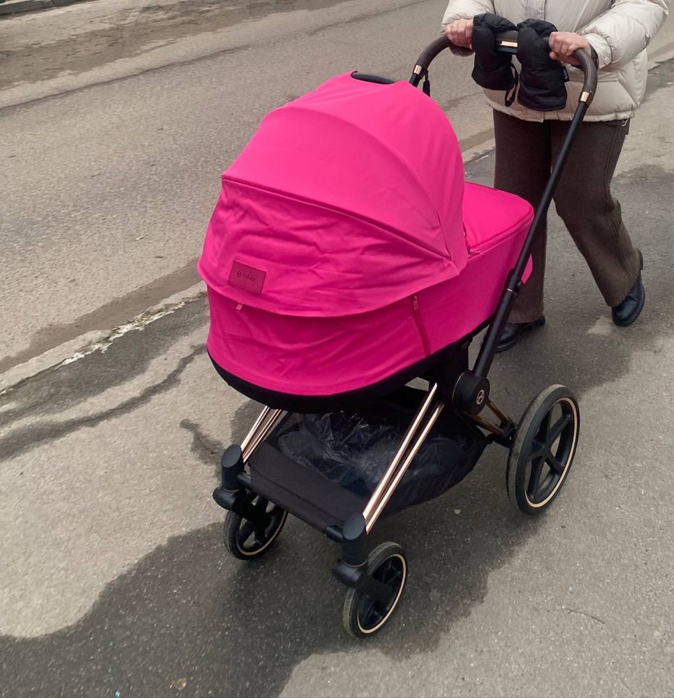 Коляска Cybex Priam 3в1 + дощовики та підстаканник