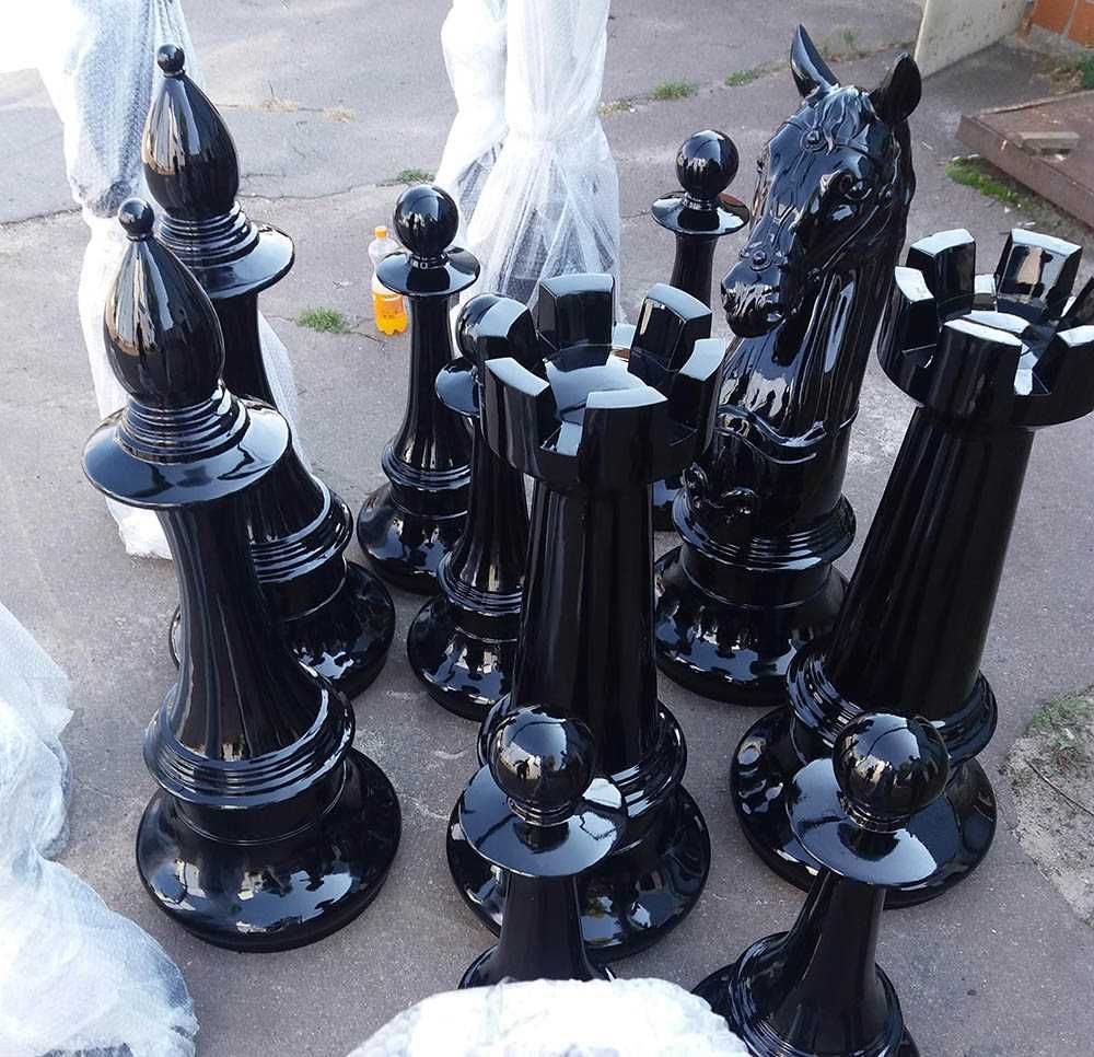 Скульптура стеклопластик офицер слон шахматная фигура 1230 мм