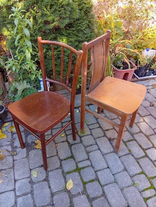 Krzesła drewniane gięte