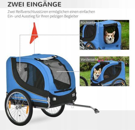 Przyczepka rowerowa dla psa