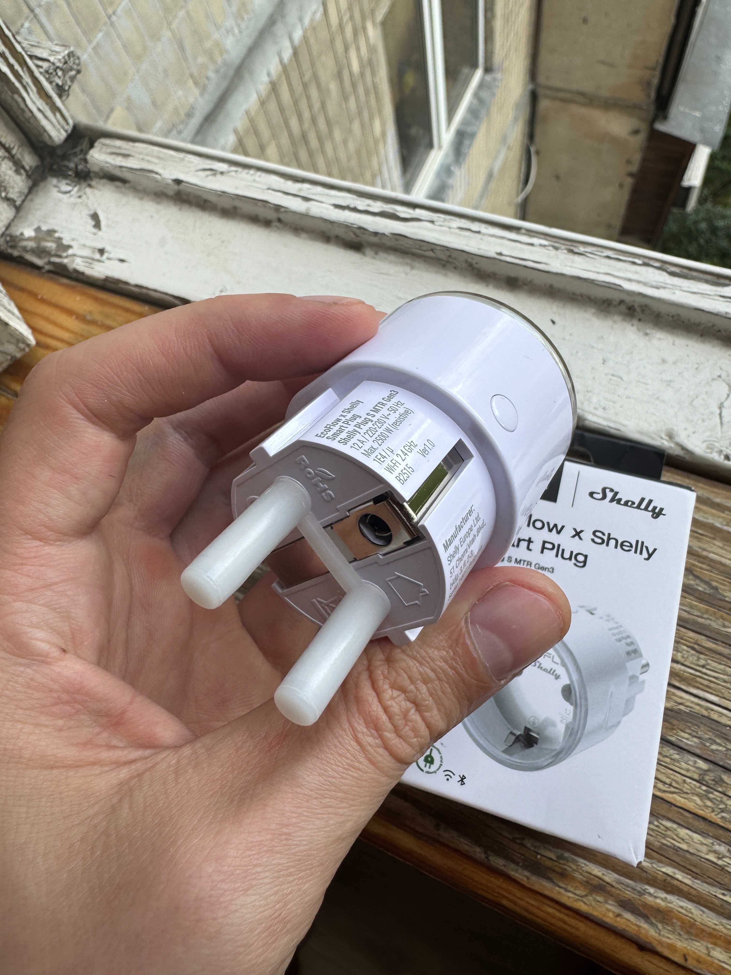 Умная розетка EcoFlow × Shelly Smart Plug S MTR Gen3