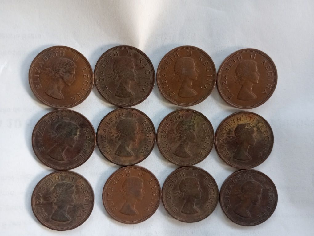 23 moedas África Sul  1954 a 1960