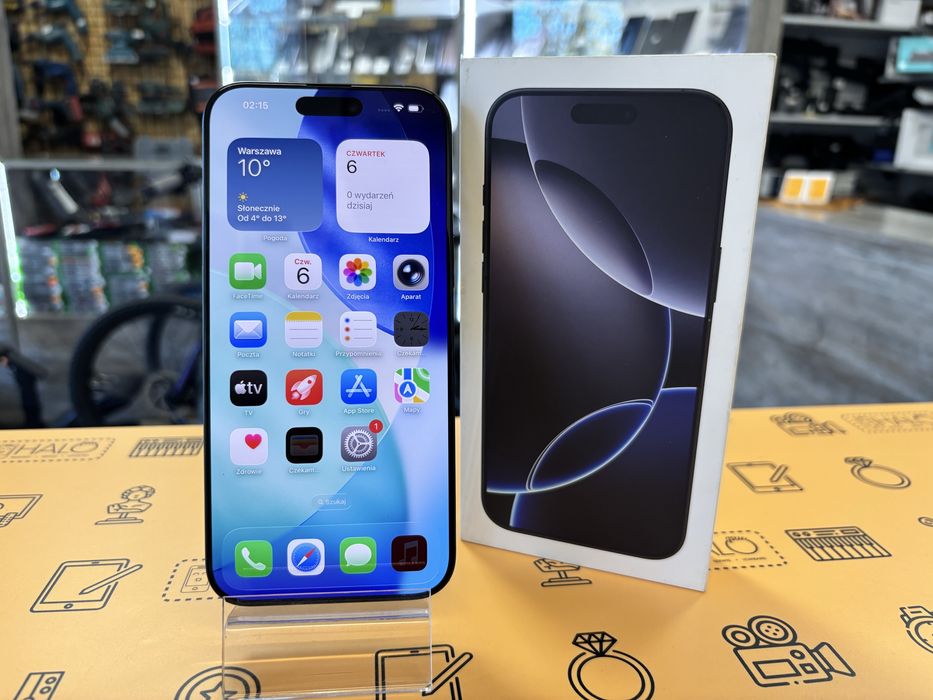 Jak Nowy! Apple iPhone 16Pro Max 256GB Black (Blokada imei)