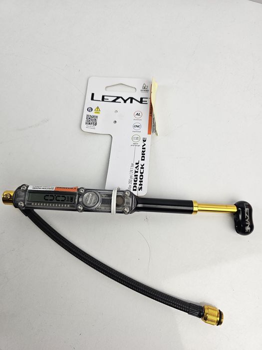 Lezyne Digital Shock Drive 350 PSI pompka do amortyzatorów MTB rower g
