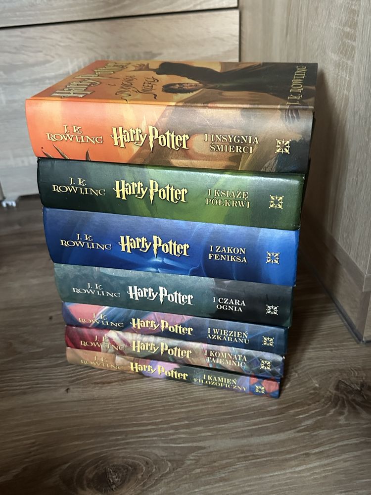 Harry Potter i Kamień Zakon Więzień Książe Czara Insygnia twarda