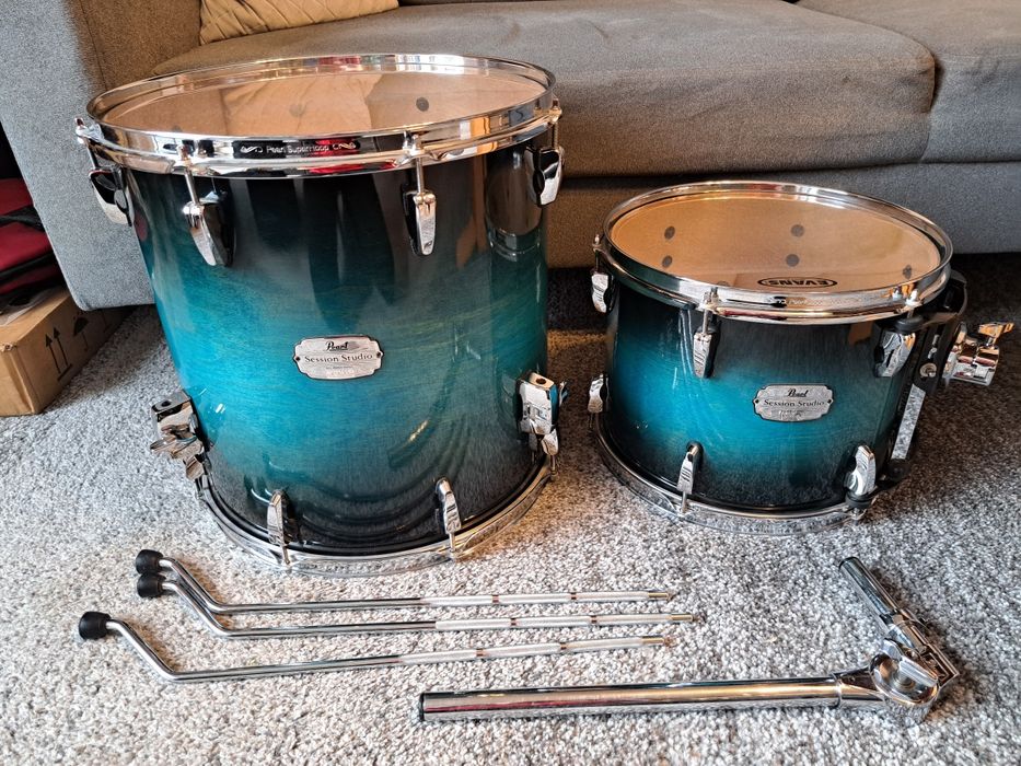 Pearl Session Studio Blue Brust shell set 22,16,13