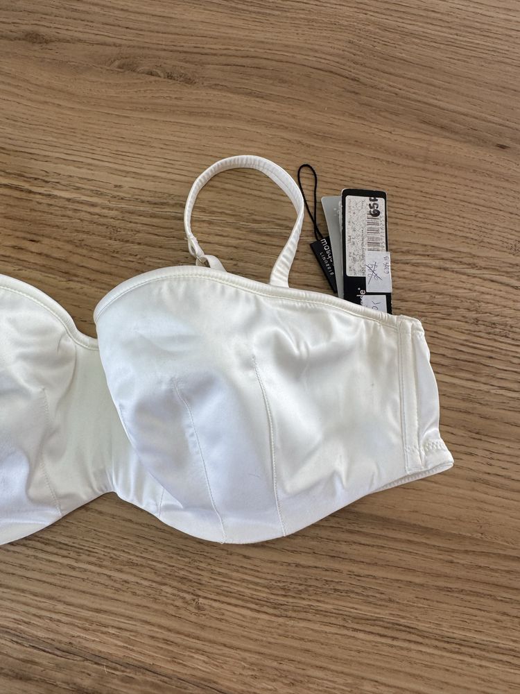 Biustonosz nowy 65F bardotka strapless brytyjskiej firmy Panache