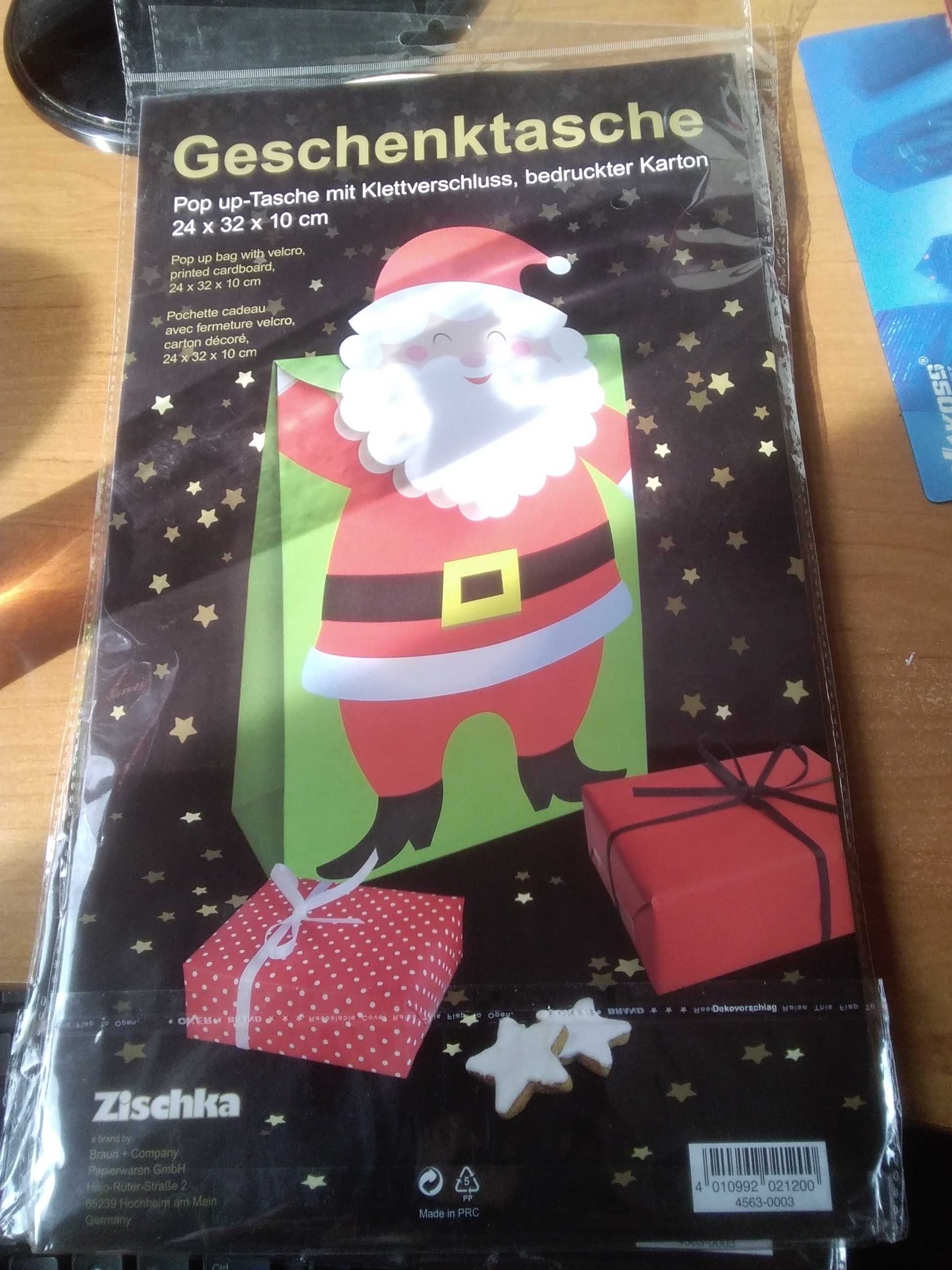 Torba na prezent mikołaj