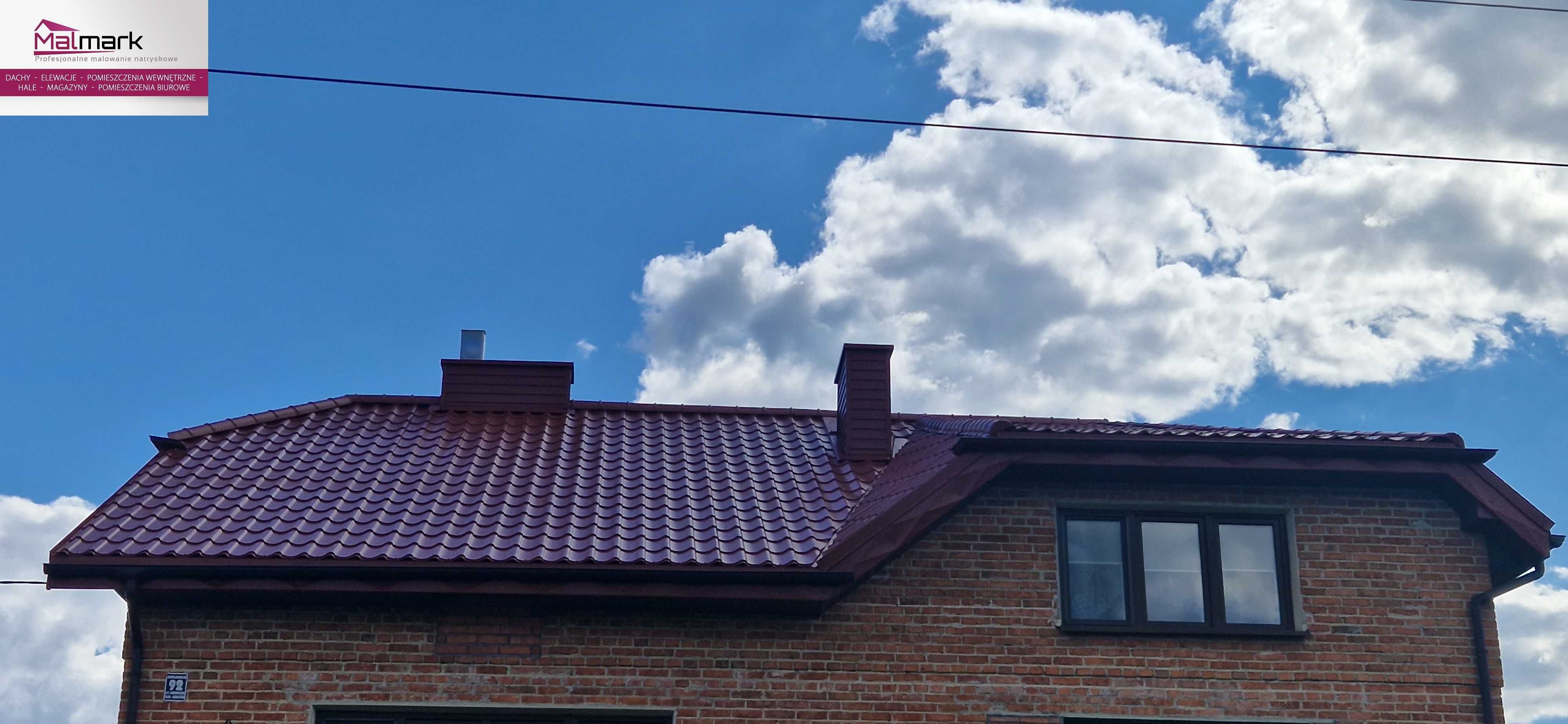 Malowanie dachu dachów natryskowe malmark.pl/galeria