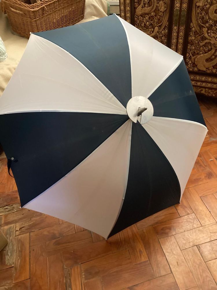 Guarda-sol de golf com banco - vintage