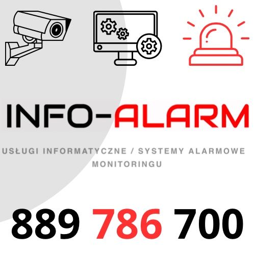 Usługi informatyczne, systemy alarmowe i monitoringu