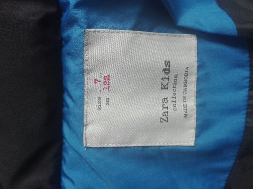 kurtka dla chlopca  zimowa  Zara 122