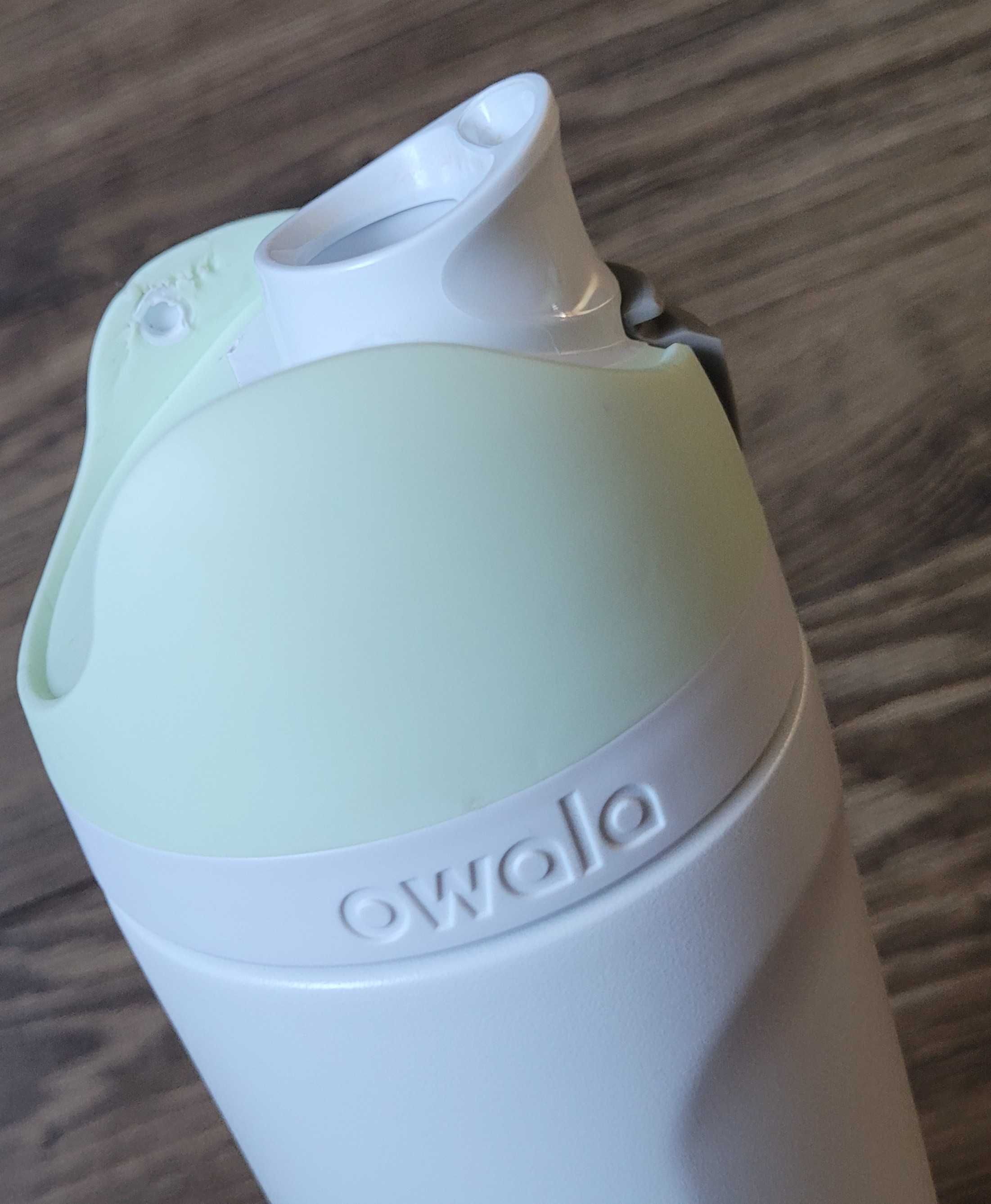 butelka termiczna bidon Owala FreeSip 710ml stalowa z rurką biała BDB