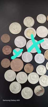 Лот(підбірка монет)28шт,,франки,злоті
