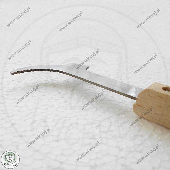 Dłuto Pasieczne Nierdzewne proste, z ząbkowanym rozpierakiem