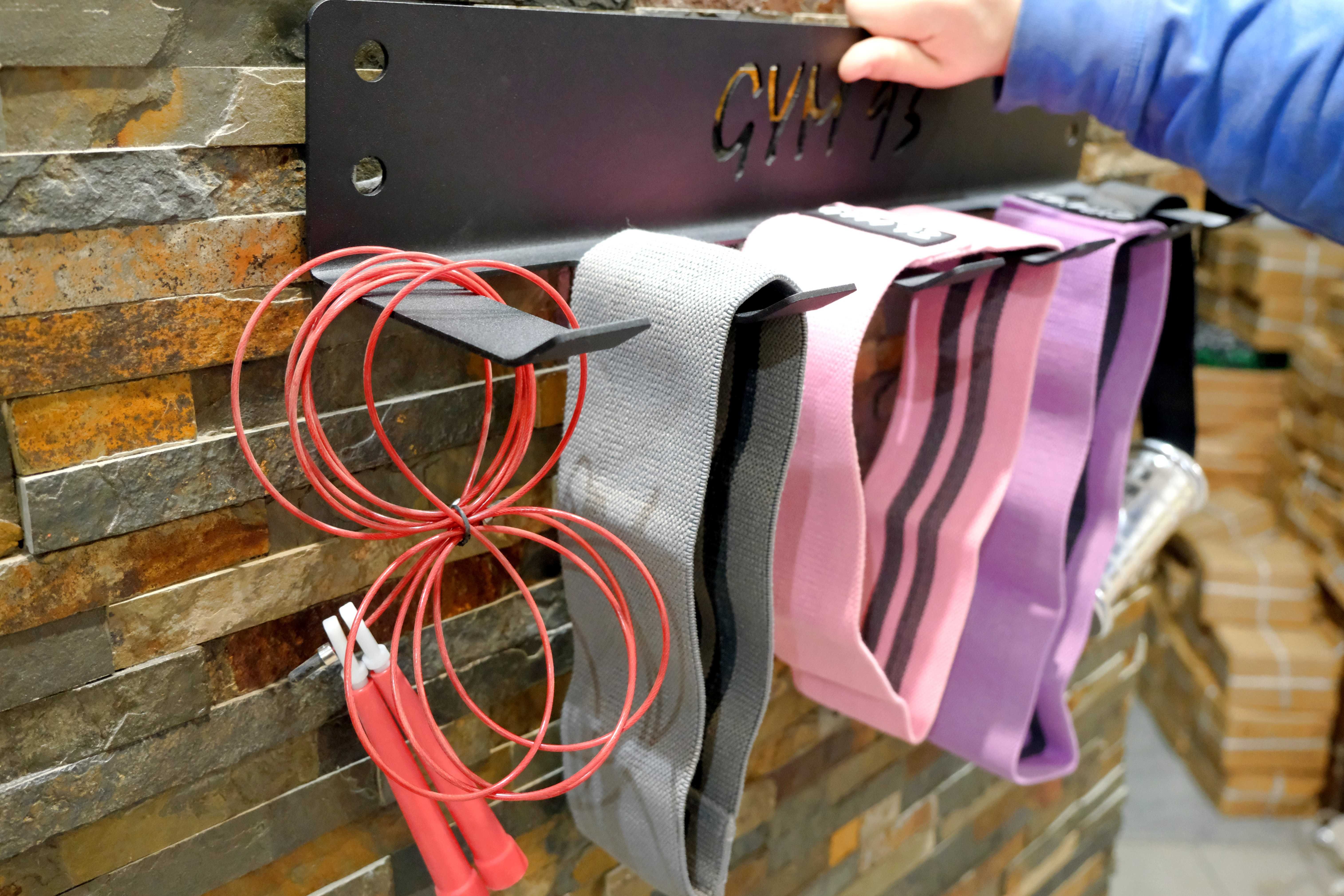 Wall mounted Jump rope rack Uchwyt ścienny na 6 skakanek