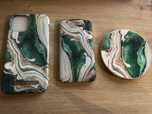Etui powerbank ładowarka iphone 12 golden jade marble ideal of sweden