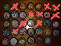 Tazos Pokémon de vários tipos