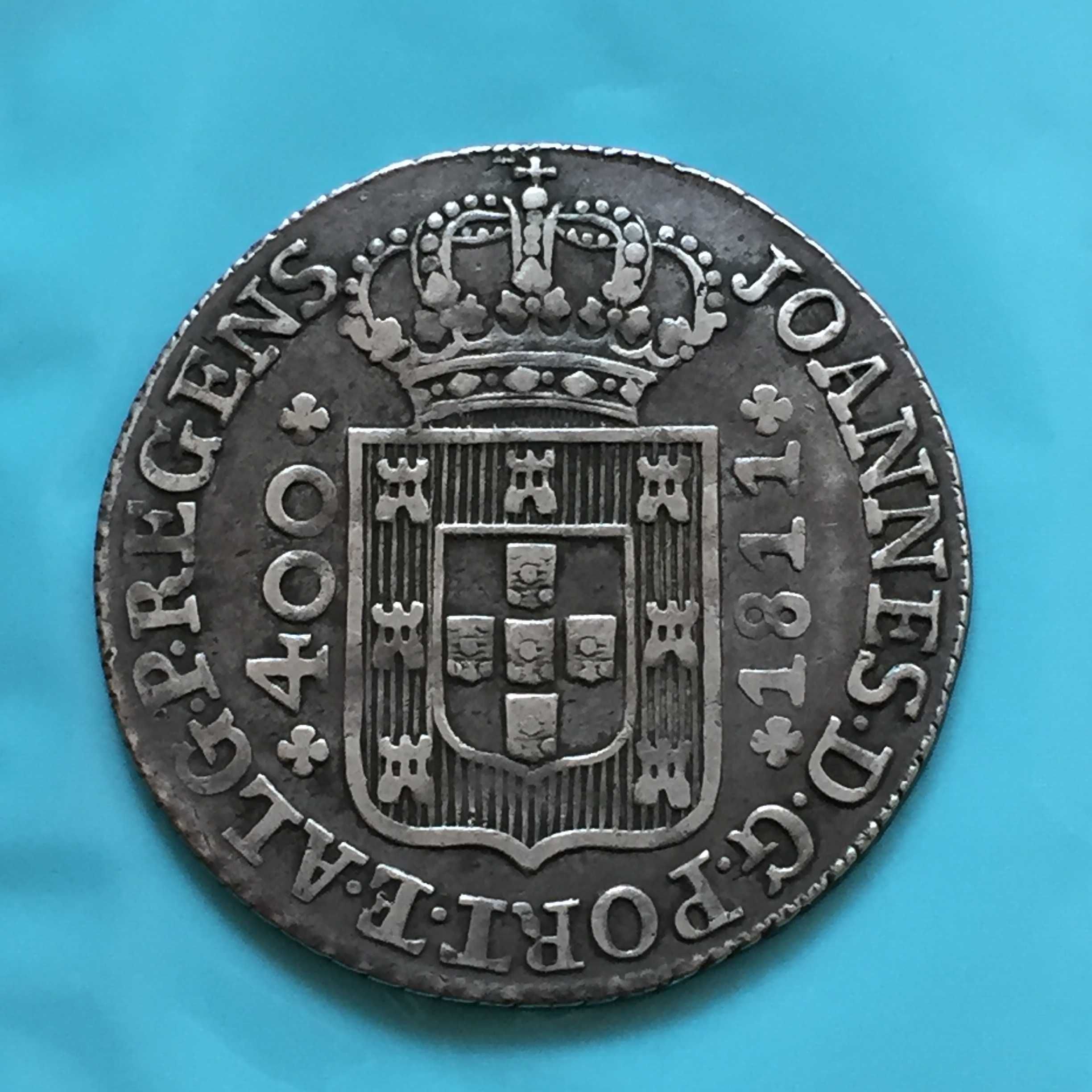 Cruzado Novo 480 Réis 1811 - D. João Príncipe Regente - prata