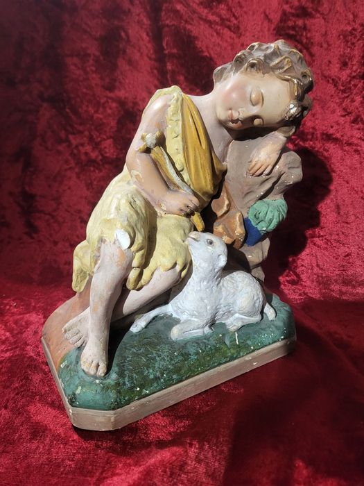 Święty Jan Chrzciciel stara figurka