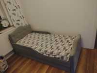 Sprzedam szare tapicerowane łóżko