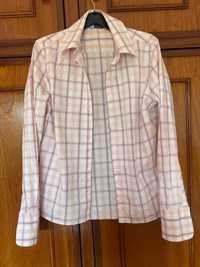 Camisa xadrez rosa Quebramar