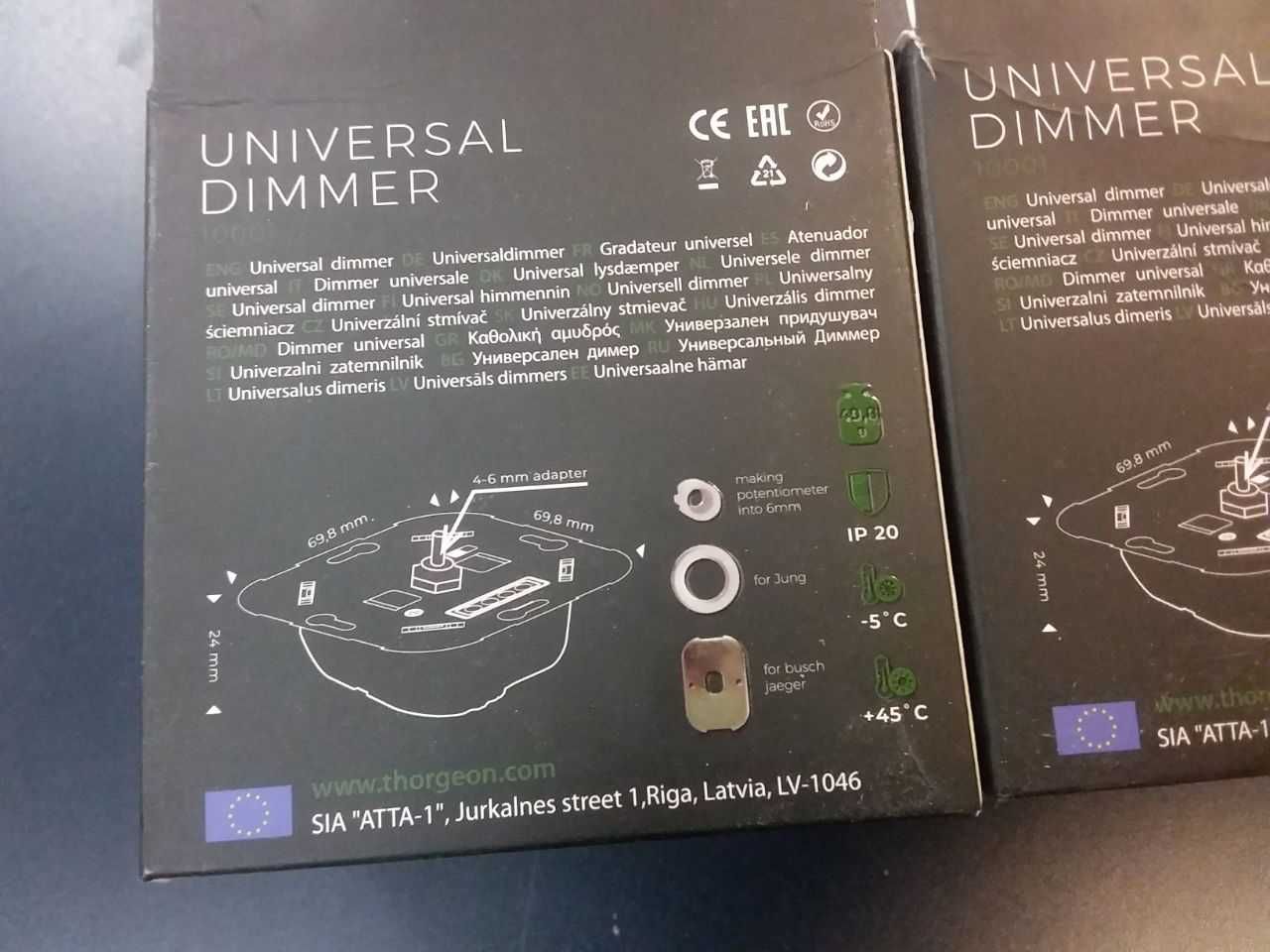 Dimmer Universal LED5-300VA HL10-400W THORGEON 10001 (cena za 2 szt)