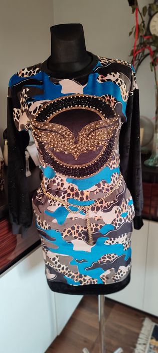 Sukienka welurowa Tatu