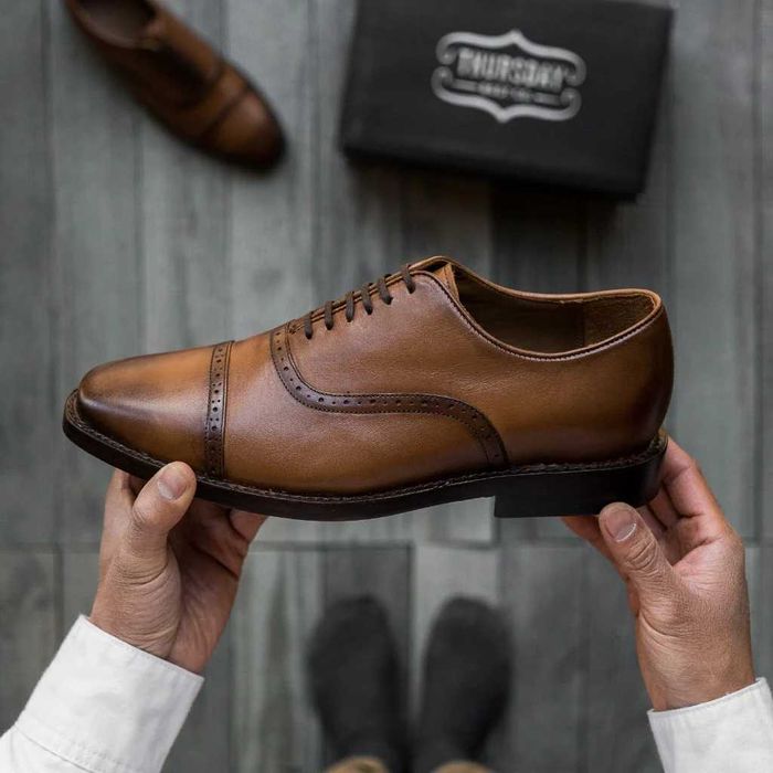 Мужские туфли броги Thursday Boot co. Модель Broadway. Размер 43