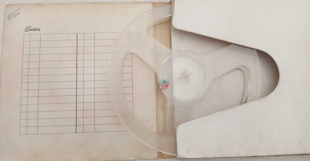 Bobine fita áudio/vídeo, cx vazia, 2 un, lote por 5€