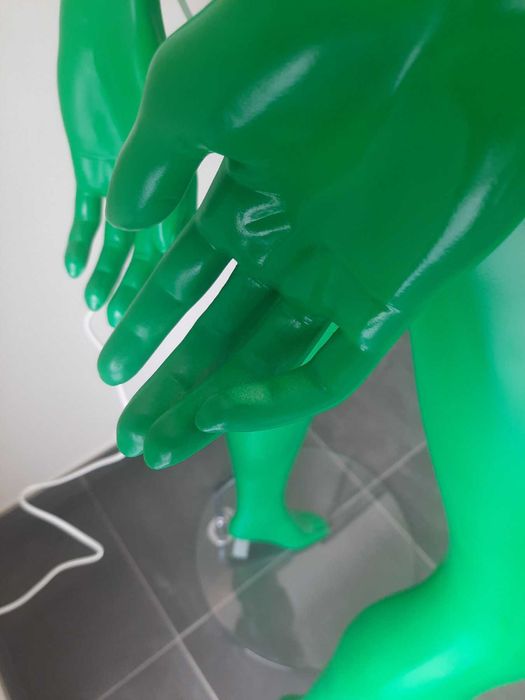 Manequim Verde Candeeiro