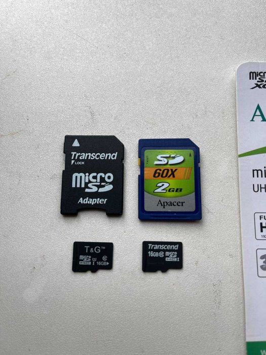 Карти пам'яті microSD 2, 16, гб